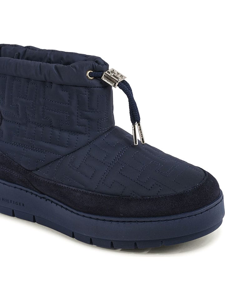 Topánky Tommy Hilfiger Shoes Dunkelblau 6328228 Leder-Winterboots in Dunkelblau - 4