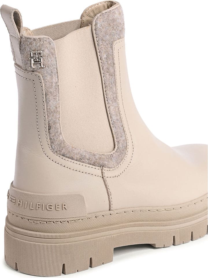 Topánky Tommy Hilfiger Shoes Beige 896515 Leder-Chelsea-Boots in Beige - 4