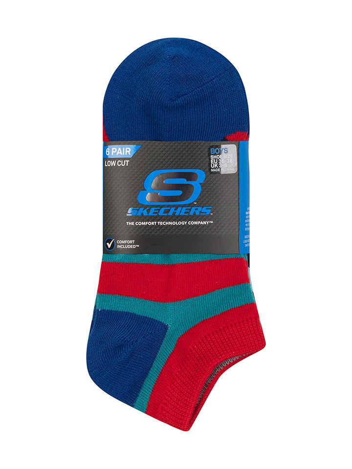 Skechers Blau/ Grau/ Türkis 5361743 6er-Set: Socken in Blau/ Grau/ Türkis - 2