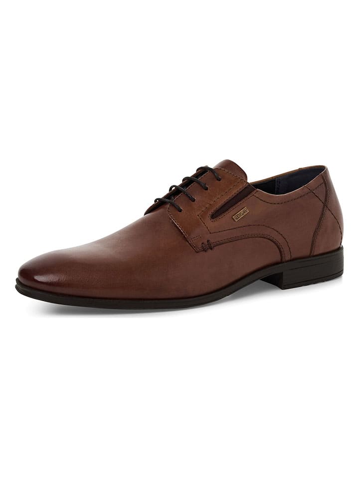Topánky s.Oliver Hellbraun 8174143 Leder-Schnürschuhe in Hellbraun - 3