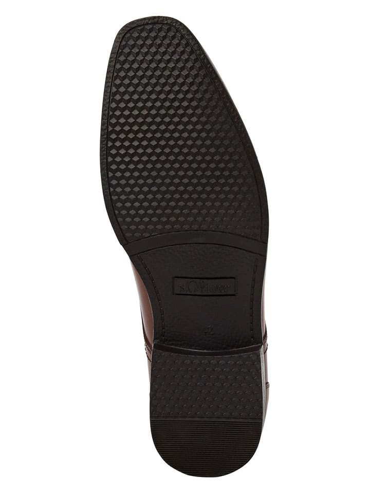 Topánky s.Oliver Hellbraun 8174143 Leder-Schnürschuhe in Hellbraun - 5