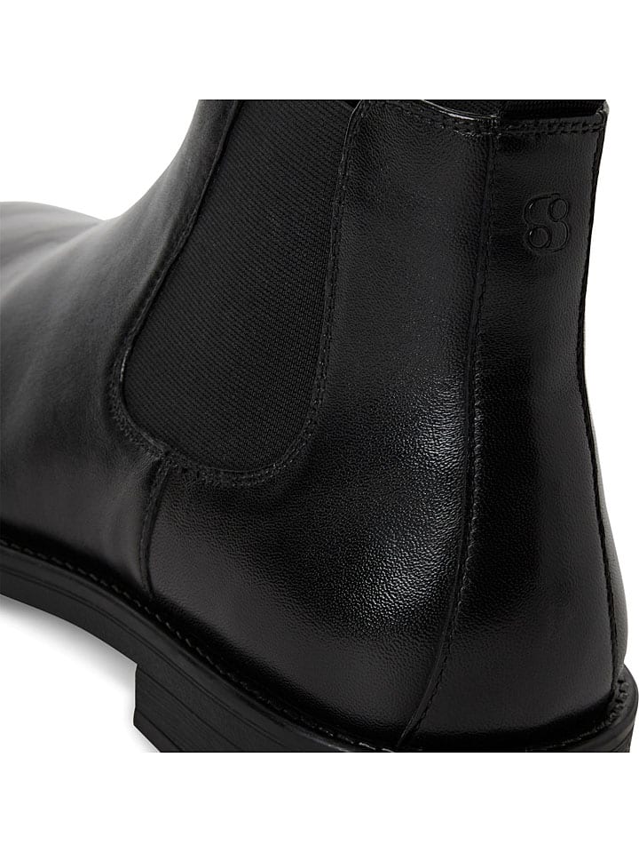 Topánky s.Oliver Schwarz 4748627 Leder-Chelsea-Boots in Schwarz - 4