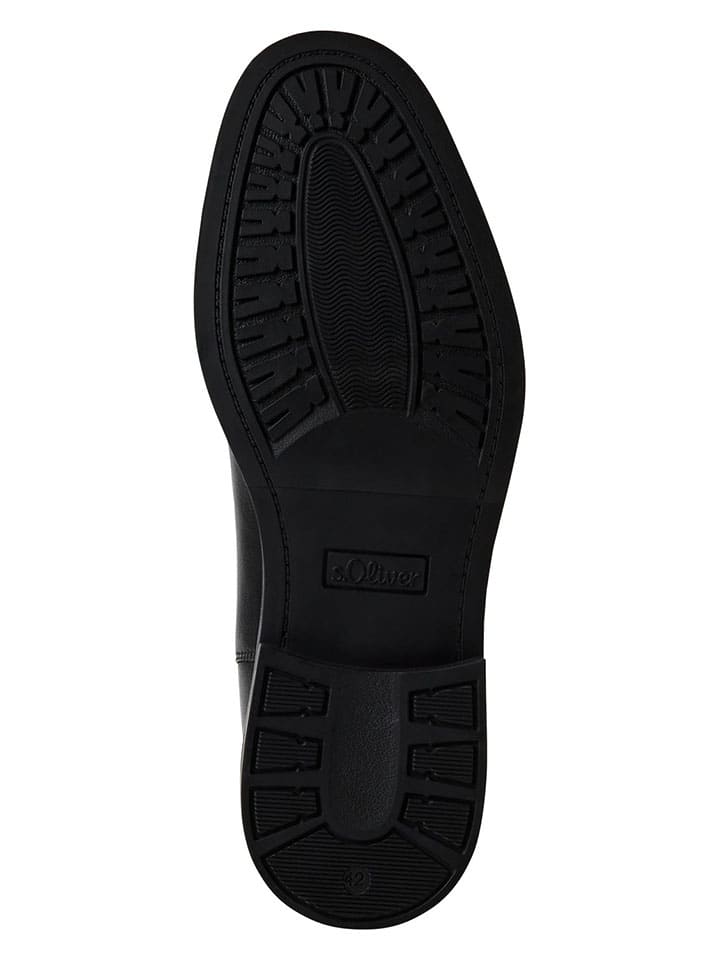 Topánky s.Oliver Schwarz 4748627 Leder-Chelsea-Boots in Schwarz - 5