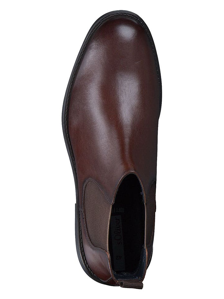 Topánky s.Oliver Braun 5092355 Leder-Chelsea-Boots in Braun - 5