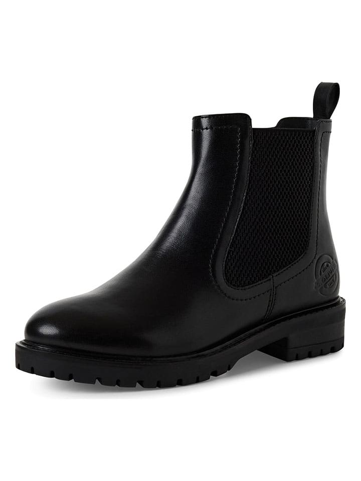 Topánky s.Oliver Schwarz 634567 Leder-Boots in Schwarz - 3