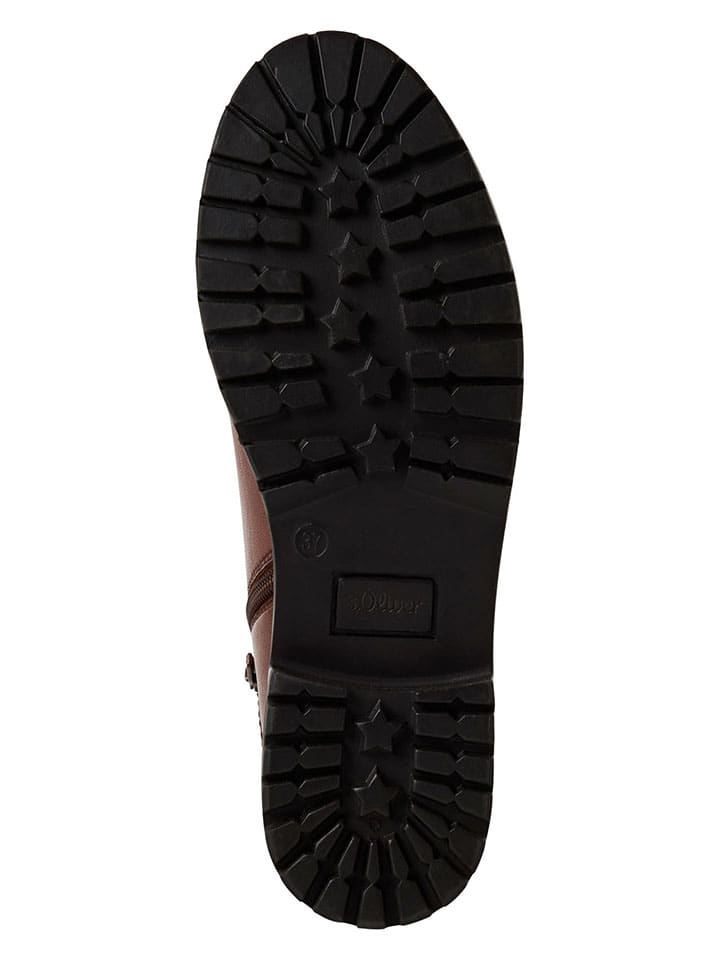 Topánky s.Oliver Hellbraun 9920089 Leder-Boots in Hellbraun - 5
