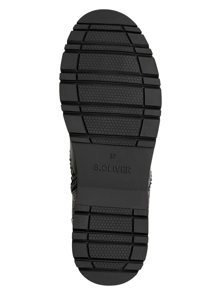 Topánky s.Oliver Schwarz/ Braun 7361358 Boots in Schwarz/ Braun - 5