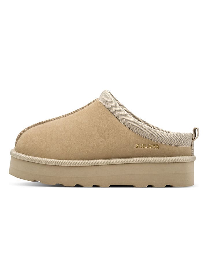 s.Oliver Beige 705502 Hausschuhe in Beige - 2