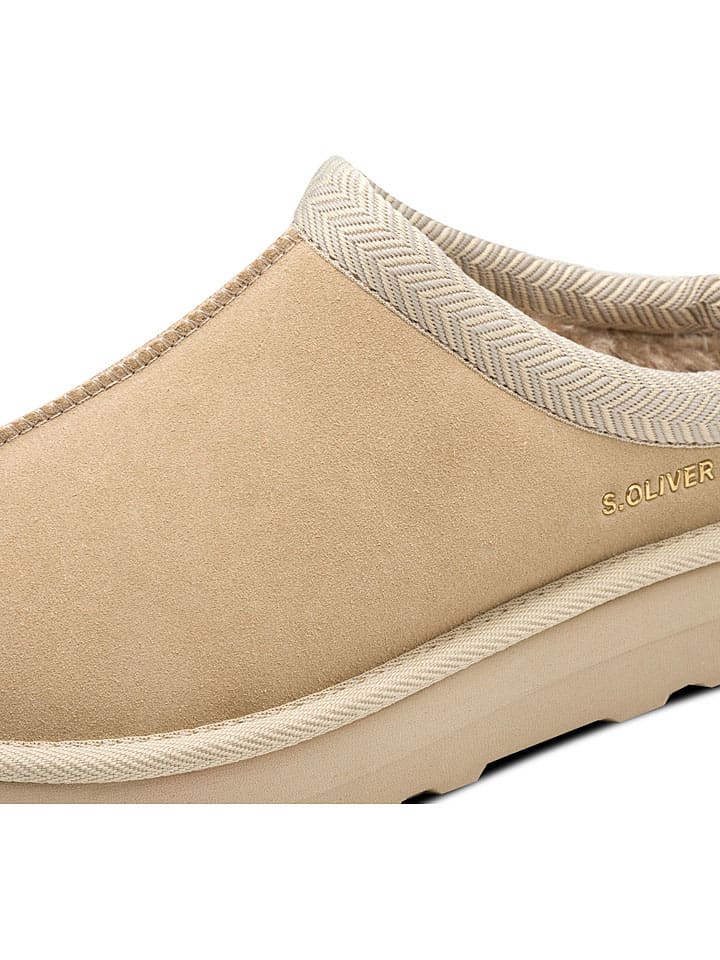 s.Oliver Beige 705502 Hausschuhe in Beige - 4