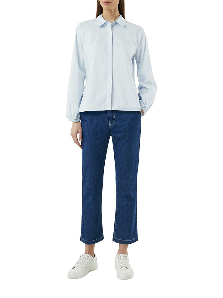 s.Oliver Hellblau/ Weiß 1096971 Bluse in Hellblau/ Weiß - 1