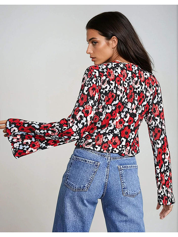 Monki Schwarz/ Rot/ Weiß 1733573 Bluse in Schwarz/ Rot/ Weiß - 2