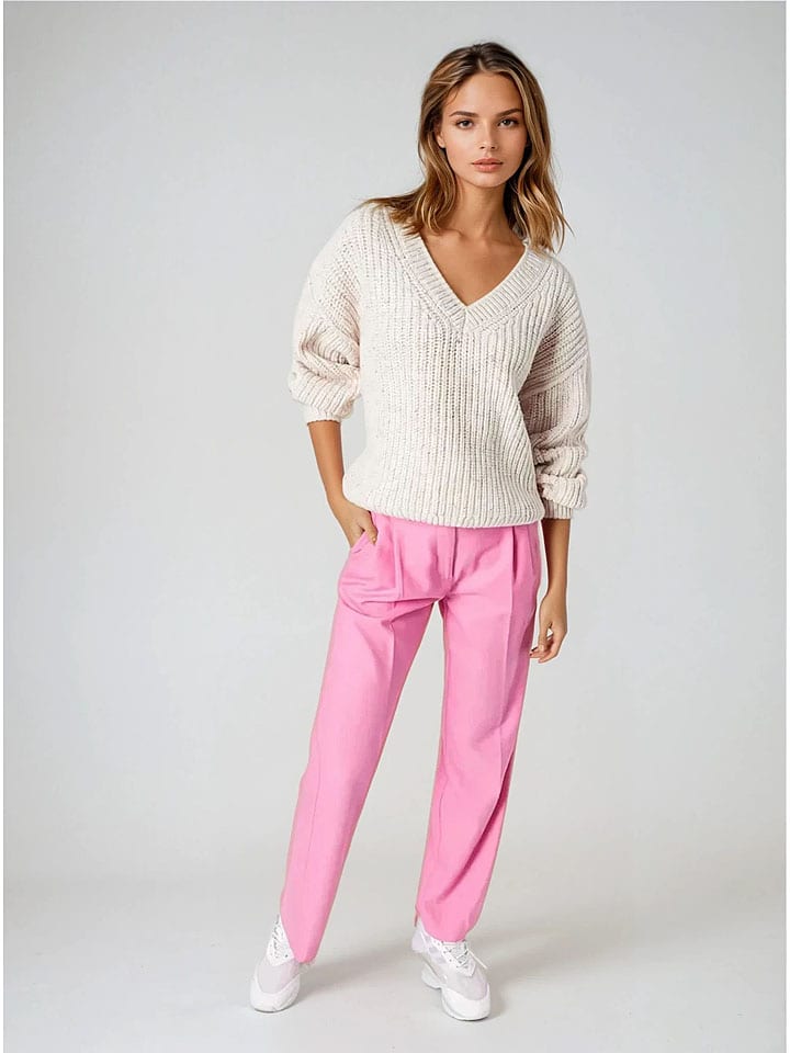 Sveter Weekday Weiß 7609572 Pullover in Weiß - 3