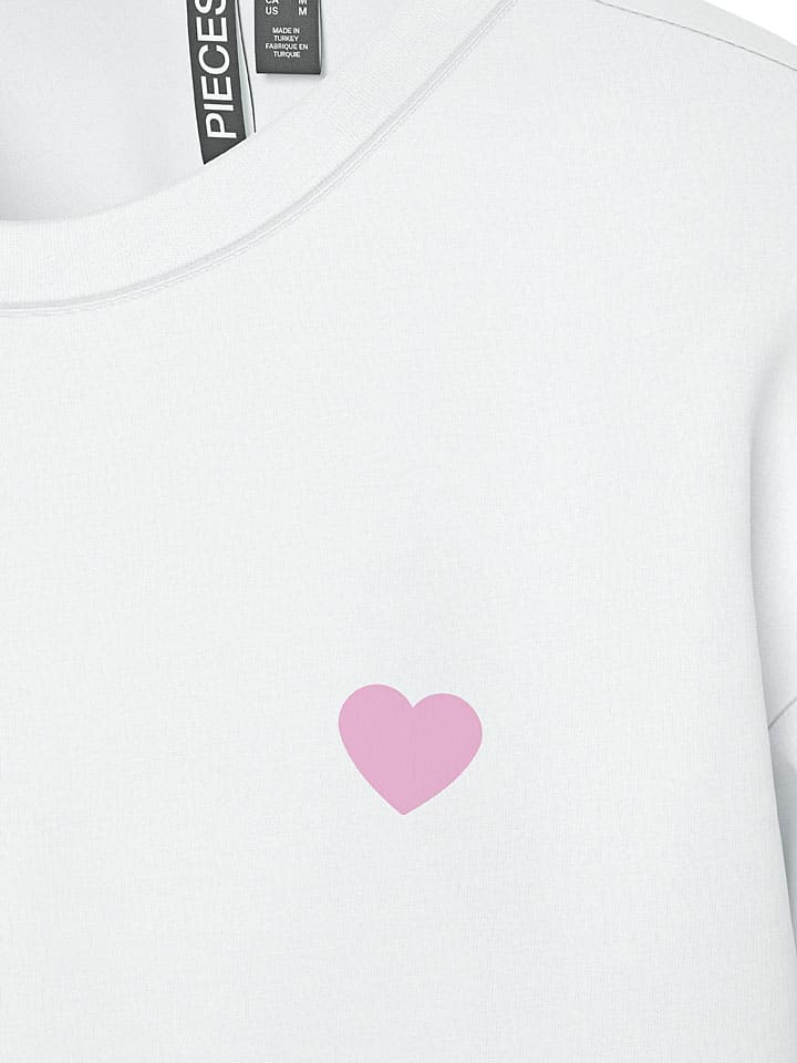 Tričko Pieces Weiß 892896 Shirt in Weiß - 6