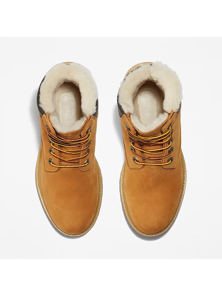Topánky Timberland Hellbraun 609826 Leder-Boots "Premium 6" in Hellbraun - 3
