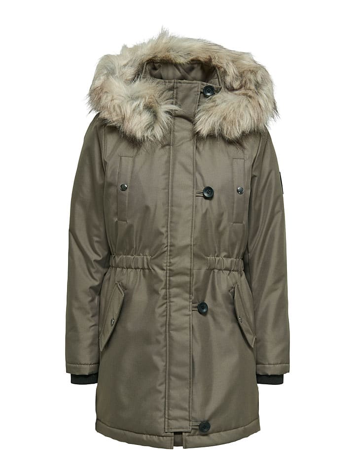 Dámska bunda ONLY Khaki 8532761 Parka in Khaki - 3