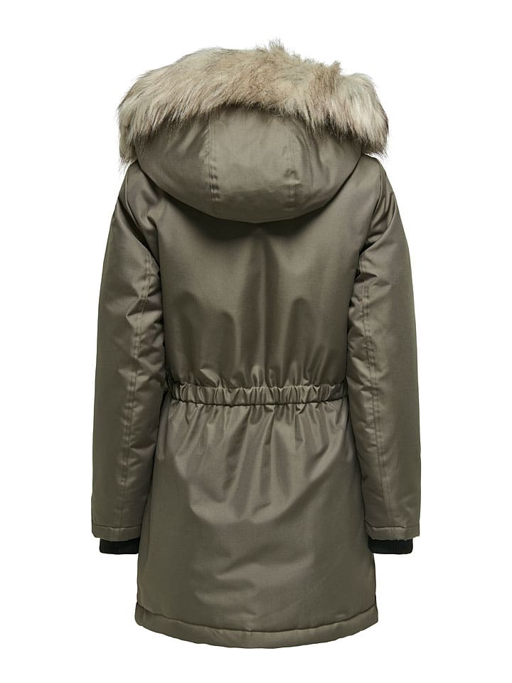 Dámska bunda ONLY Khaki 8532761 Parka in Khaki - 4