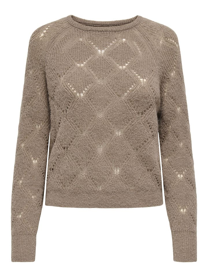 Sveter ONLY Taupe 8345076 Pullover in Taupe - 6