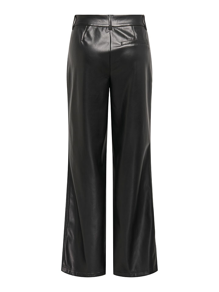 Nohavice ONLY Schwarz 7738138 Kunstlederhose in Schwarz - 2