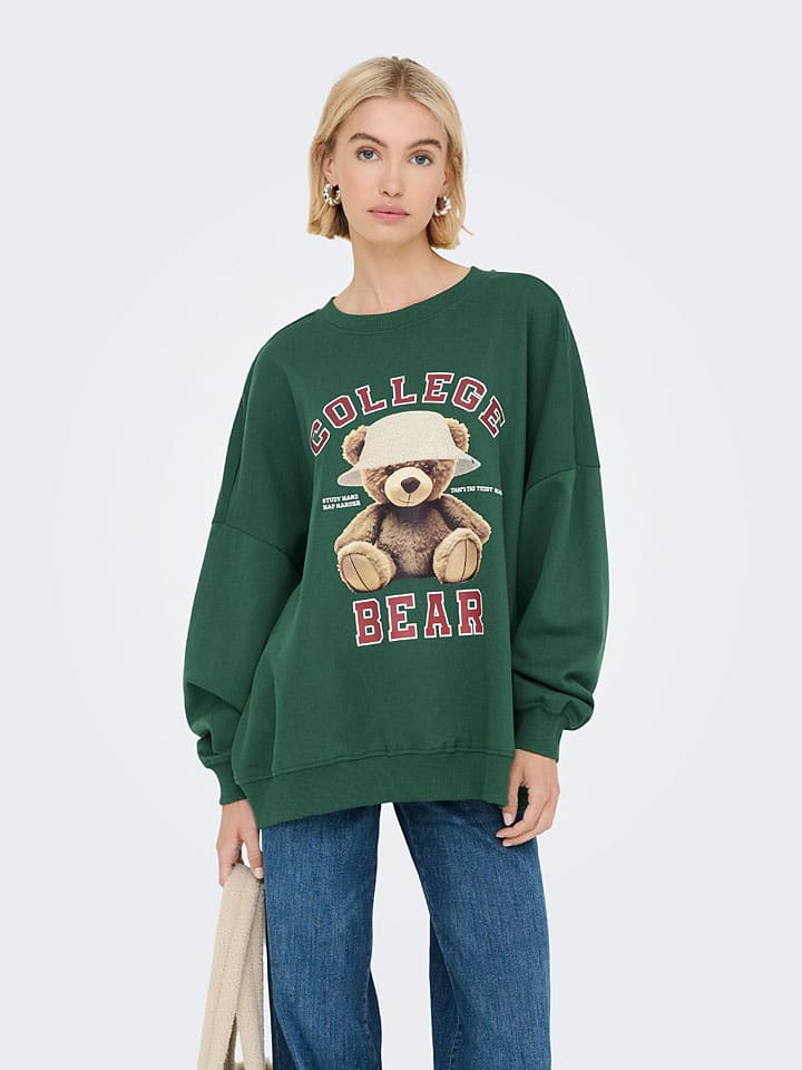 Mikina ONLY Grün 4706028 Sweatshirt in Grün - 3