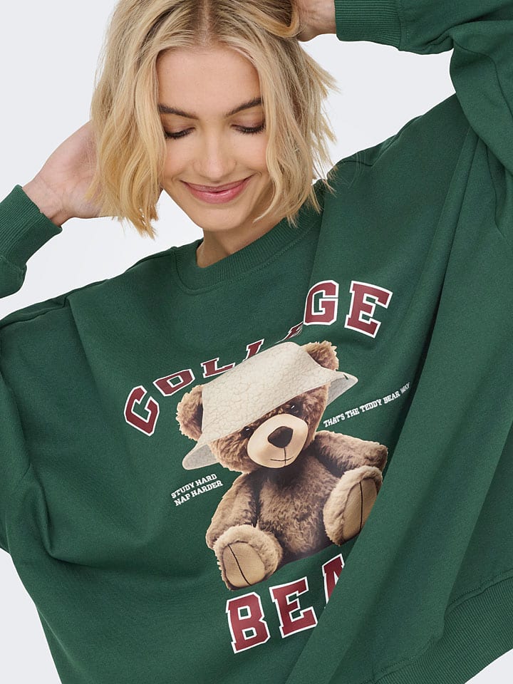 Mikina ONLY Grün 4706028 Sweatshirt in Grün - 5