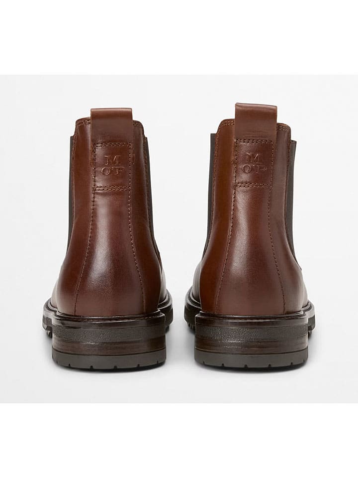 Topánky Marc O'Polo Shoes Hellbraun 4018153 Leder-Chelsea-Boots "Rony" in Hellbraun - 2