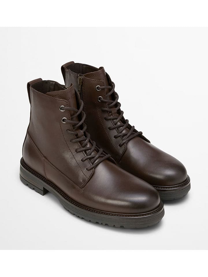 Topánky Marc O'Polo Shoes Braun 473924 Leder-Boots "Rony" in Braun - 2