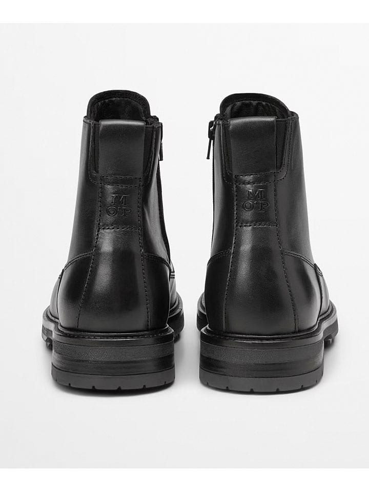 Topánky Marc O'Polo Shoes Schwarz 4366226 Leder-Boots "Rony" in Schwarz - 2