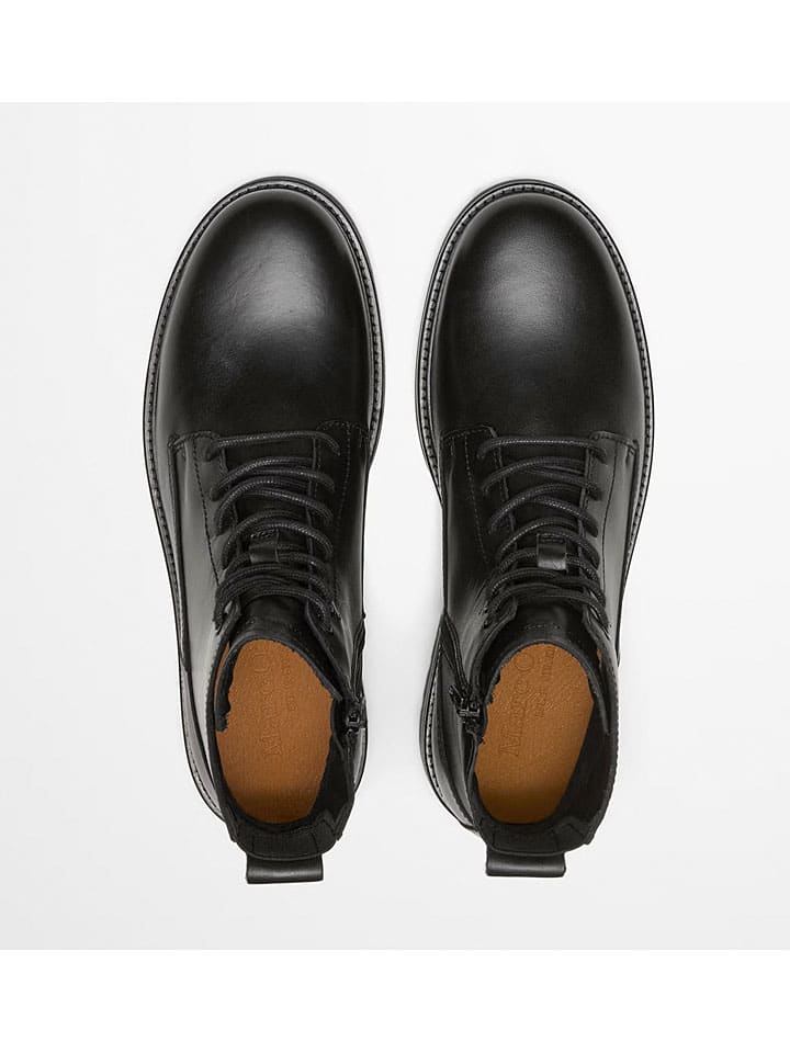 Topánky Marc O'Polo Shoes Schwarz 4366226 Leder-Boots "Rony" in Schwarz - 3