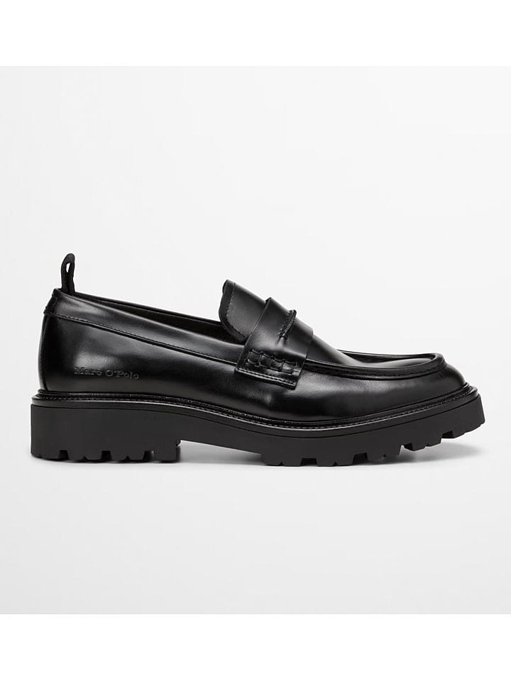 Topánky Marc O'Polo Shoes Schwarz 157466 Leder-Mokassins "Phil" in Schwarz - 1