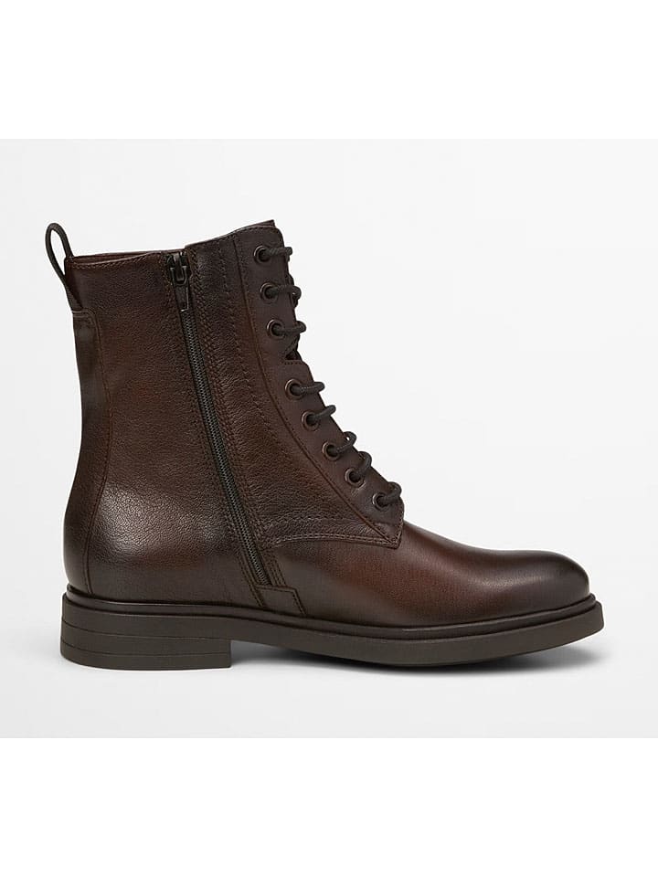 Topánky Marc O'Polo Shoes Braun 731587 Leder-Boots "Paula" in Braun - 3