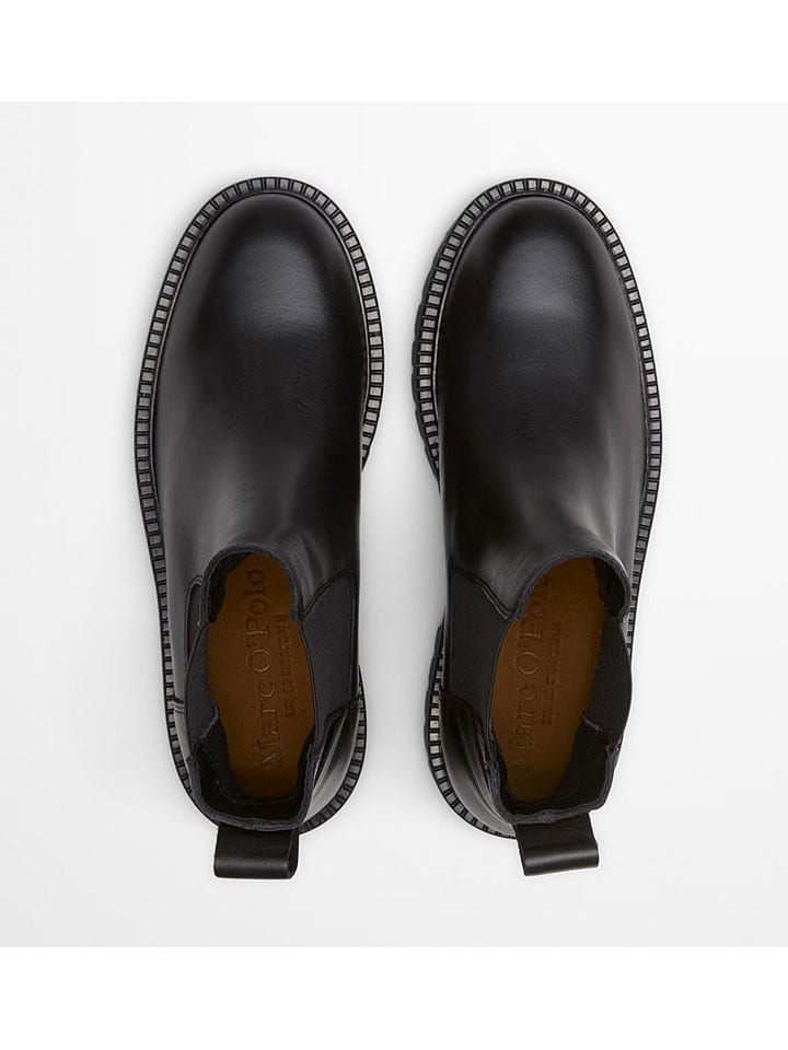 Topánky Marc O'Polo Shoes Schwarz 4737874 Leder-Chelsea-Boots "Phia" in Schwarz - 3