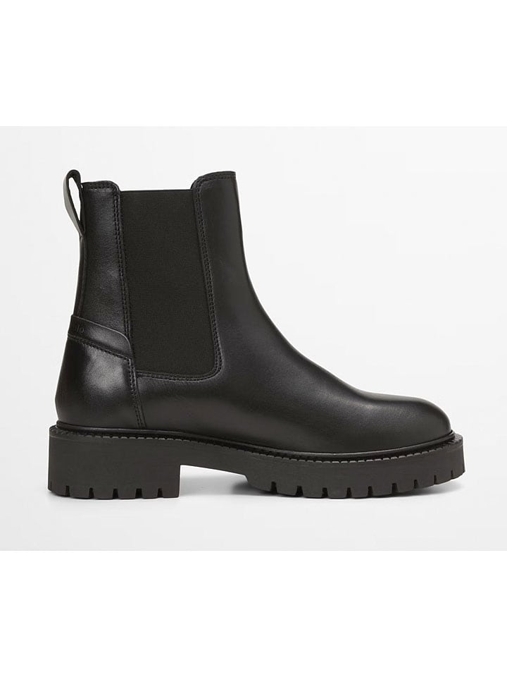 Topánky Marc O'Polo Shoes Schwarz 4737874 Leder-Chelsea-Boots "Phia" in Schwarz - 4