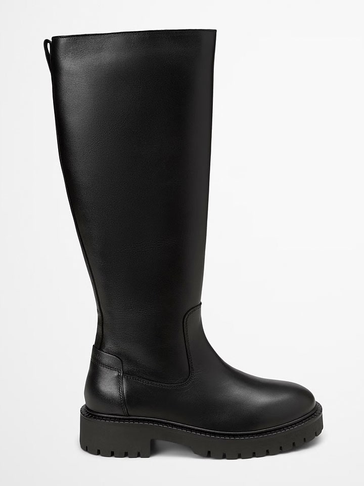 Topánky Marc O'Polo Shoes Schwarz 6845330 Leder-Stiefel "Phia" in Schwarz - 1