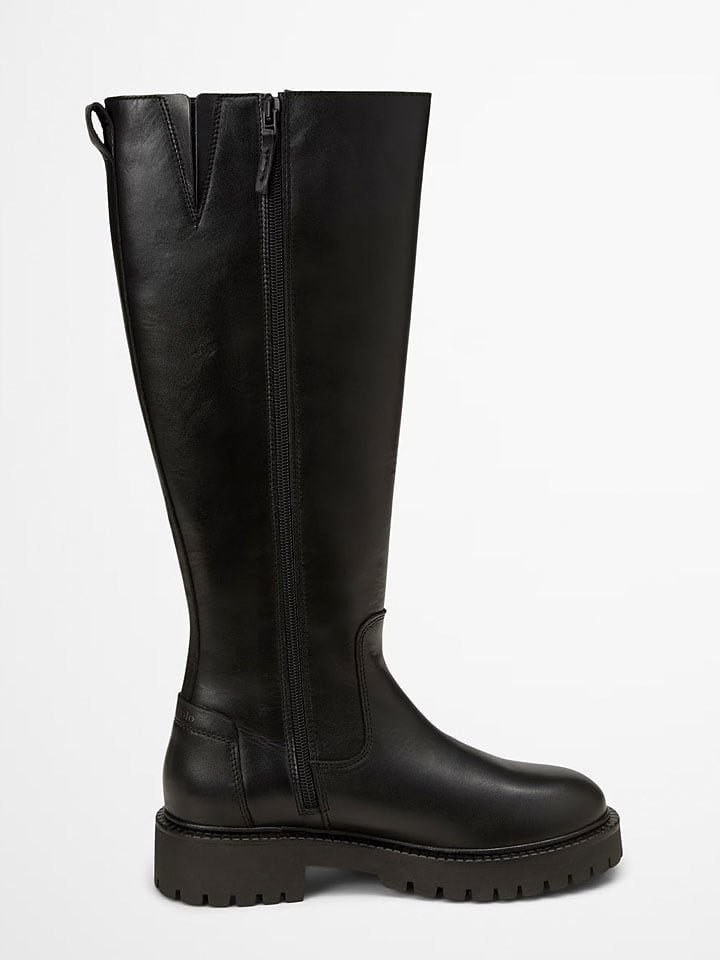 Topánky Marc O'Polo Shoes Schwarz 6845330 Leder-Stiefel "Phia" in Schwarz - 4