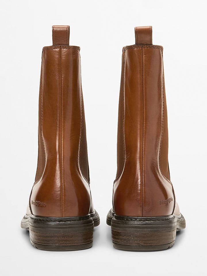 Topánky Marc O'Polo Shoes Hellbraun 4820790 Leder-Chelsea-Boots "Cosi" in Hellbraun - 3
