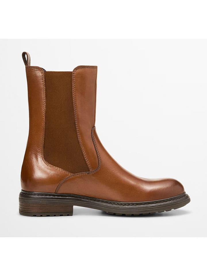 Topánky Marc O'Polo Shoes Hellbraun 4820790 Leder-Chelsea-Boots "Cosi" in Hellbraun - 4