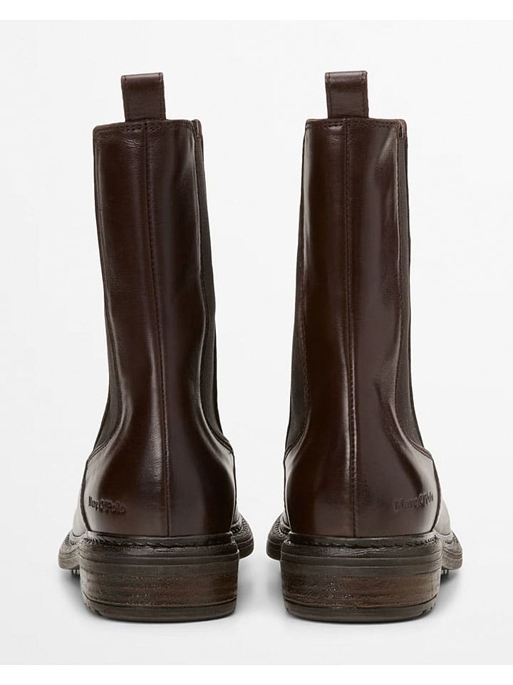 Topánky Marc O'Polo Shoes Braun 504433 Leder-Chelsea-Boots "Cosi" in Braun - 2