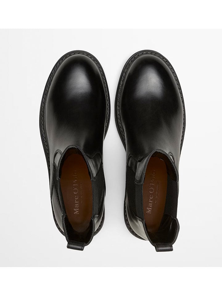 Topánky Marc O'Polo Shoes Schwarz 4156244 Leder-Chelsea-Boots "Cosi" in Schwarz - 2