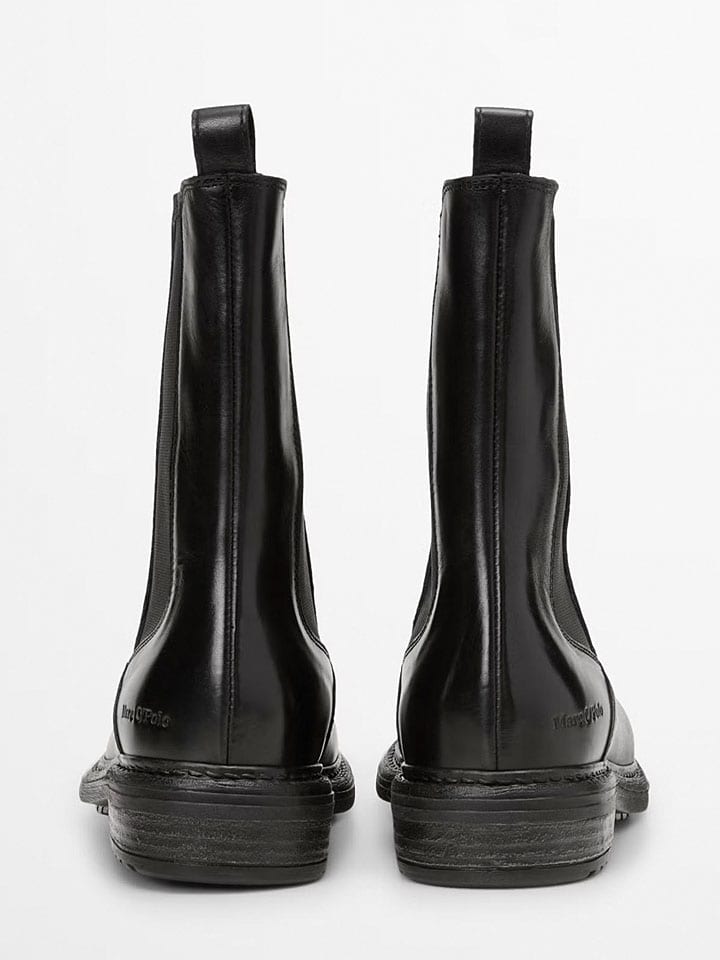 Topánky Marc O'Polo Shoes Schwarz 4156244 Leder-Chelsea-Boots "Cosi" in Schwarz - 3