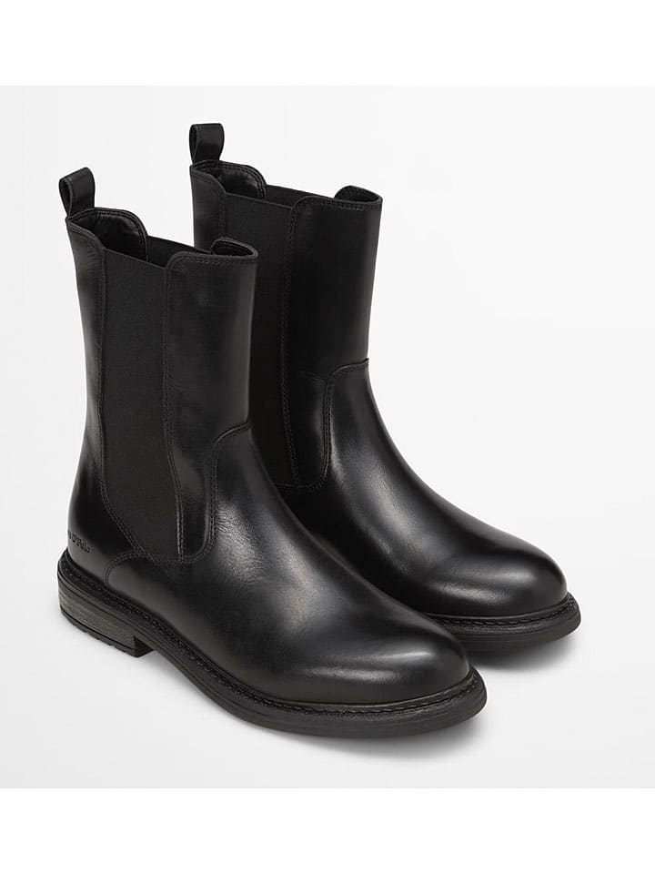 Topánky Marc O'Polo Shoes Schwarz 4156244 Leder-Chelsea-Boots "Cosi" in Schwarz - 4