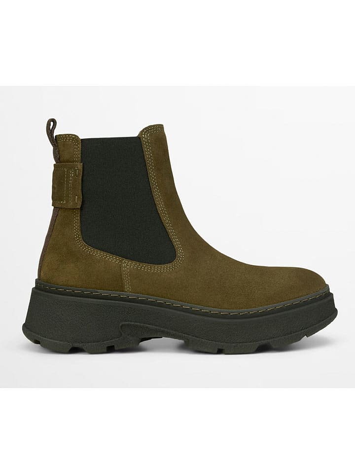 Topánky Marc O'Polo Shoes Khaki 3747276 Leder-Chelsea-Boots "Elisa" in Khaki - 1