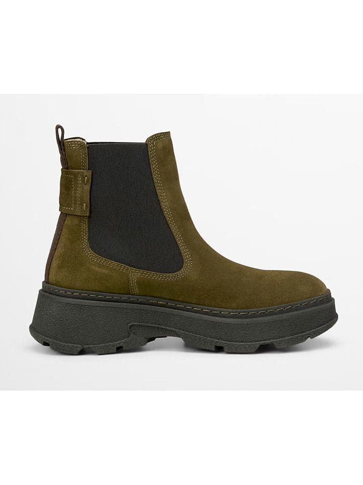 Topánky Marc O'Polo Shoes Khaki 3747276 Leder-Chelsea-Boots "Elisa" in Khaki - 5