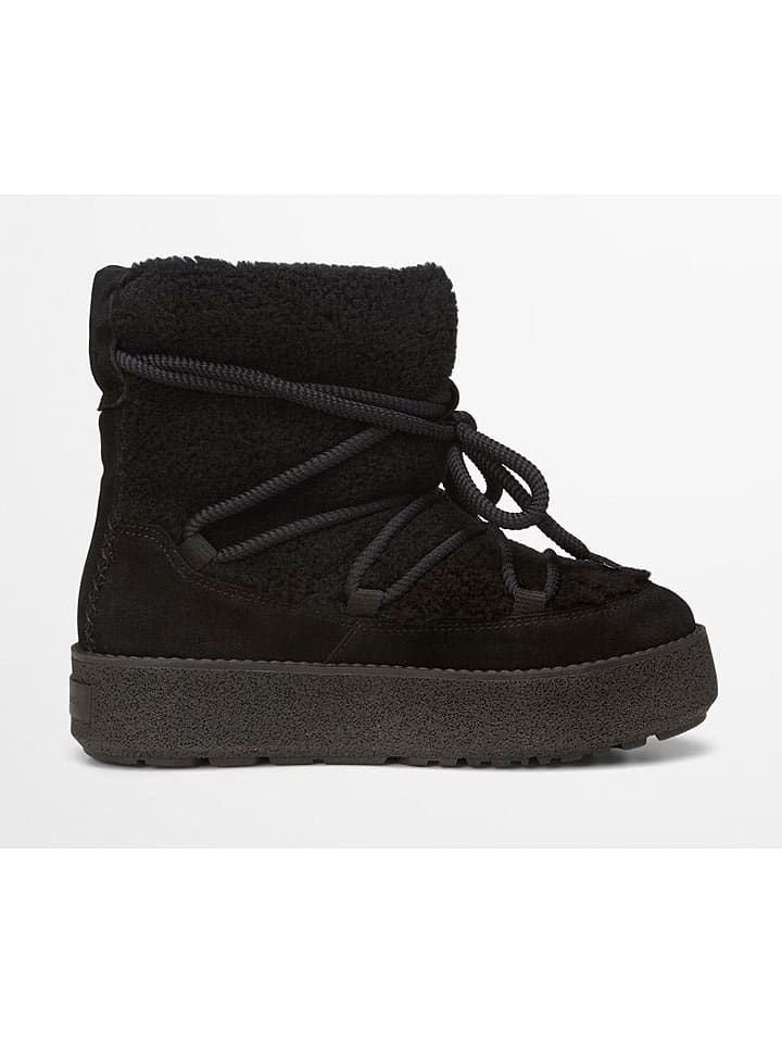 Topánky Marc O'Polo Shoes Schwarz 2235676 Leder-Winterboots "Pia" in Schwarz - 5