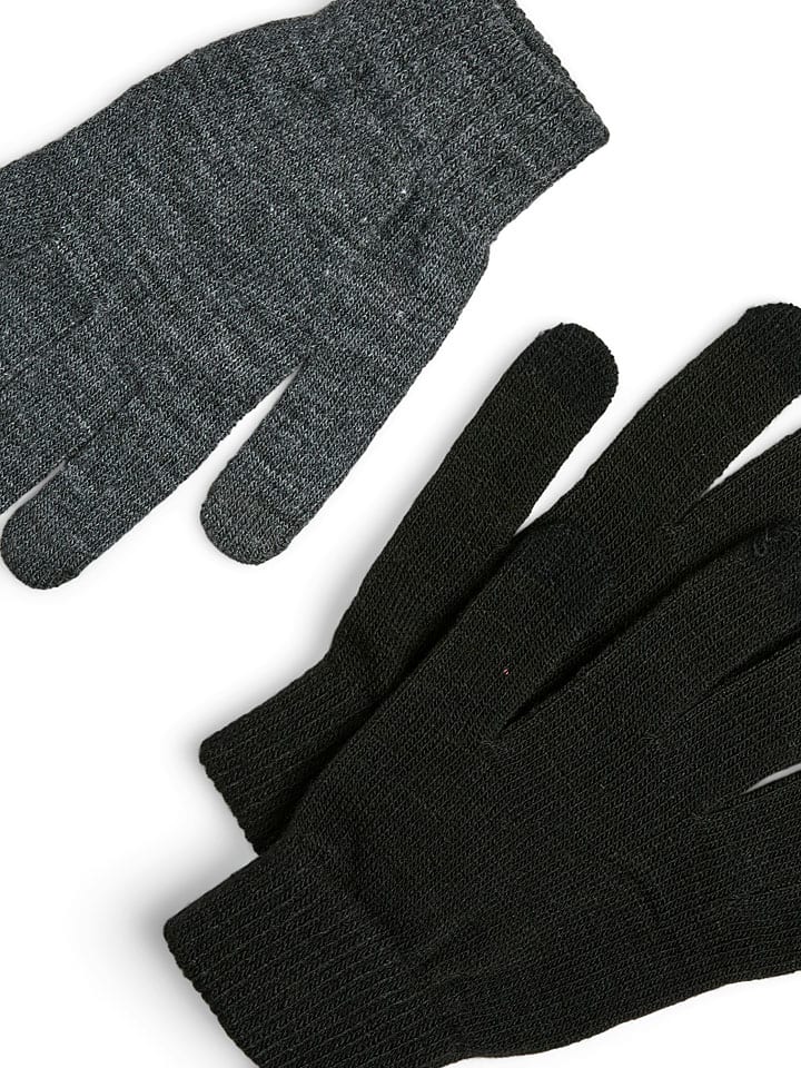 Rukavice Pieces Schwarz/ Grau 4423186 3er-Set: Fingerhandschuhe in Schwarz/ Grau - 2