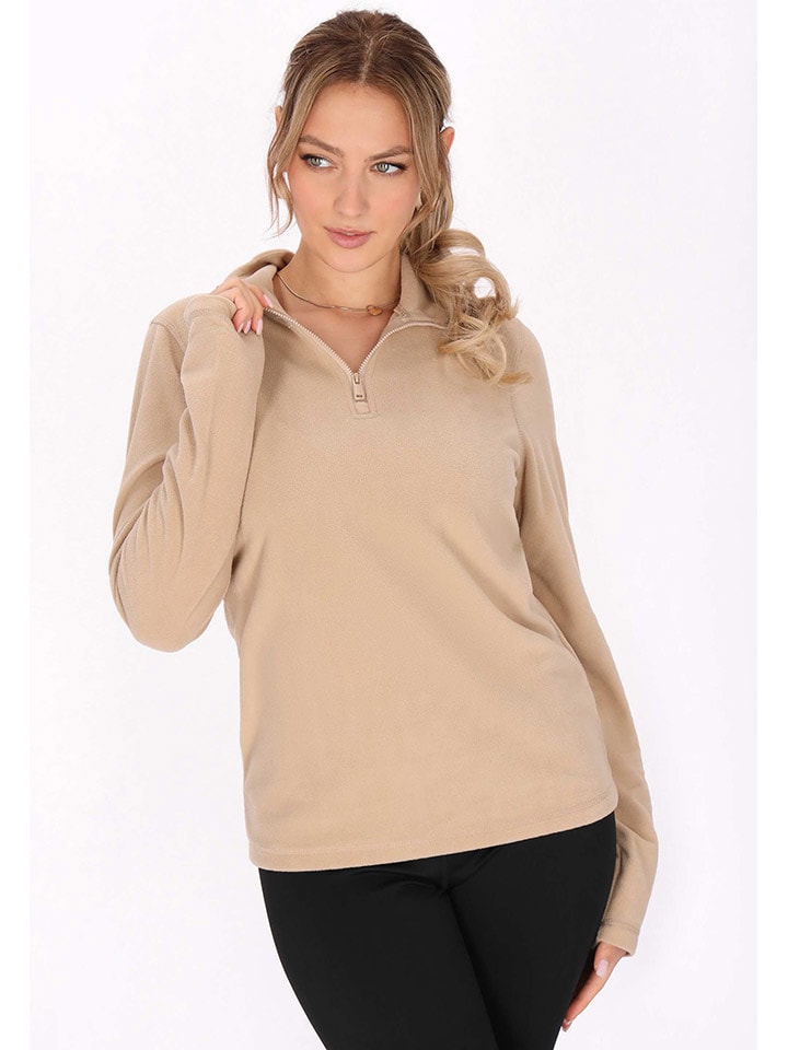 Mikina Schmuddelwedda Beige 1109222 Fleecepullover in Beige - 2