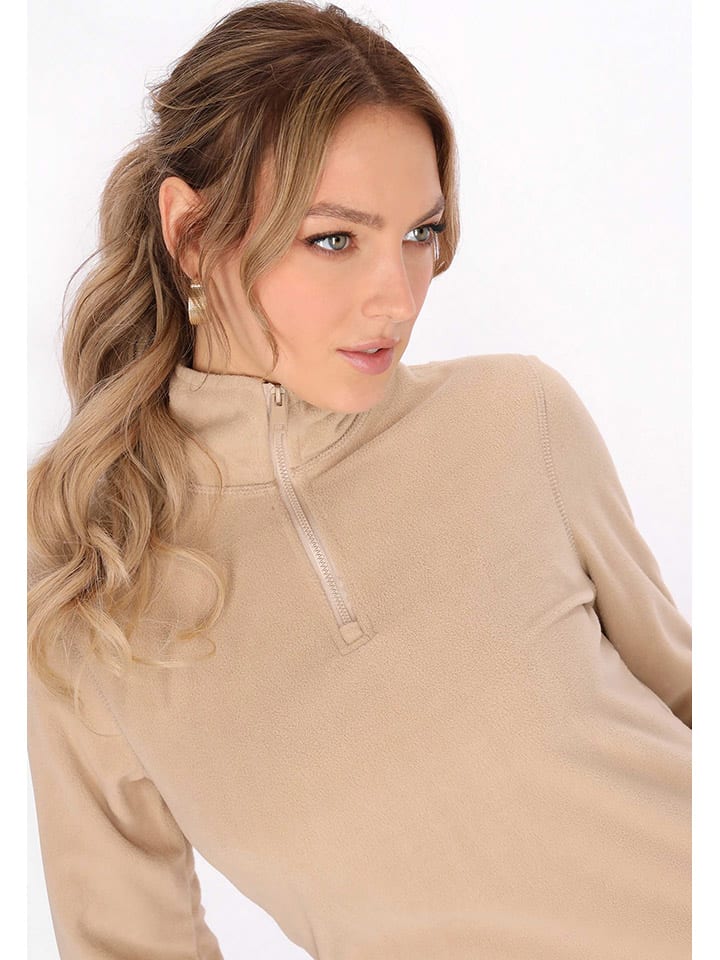 Mikina Schmuddelwedda Beige 1109222 Fleecepullover in Beige - 3