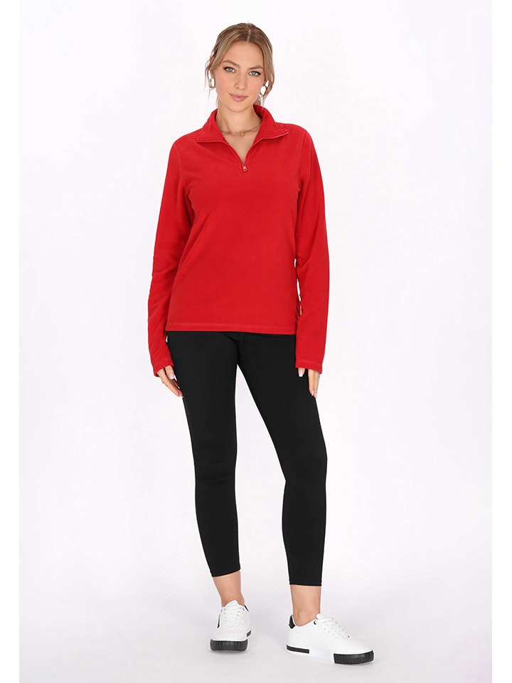 Mikina Schmuddelwedda Rot 7890798 Fleecepullover in Rot - 1
