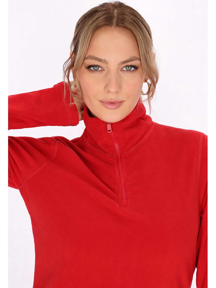 Mikina Schmuddelwedda Rot 7890798 Fleecepullover in Rot - 3