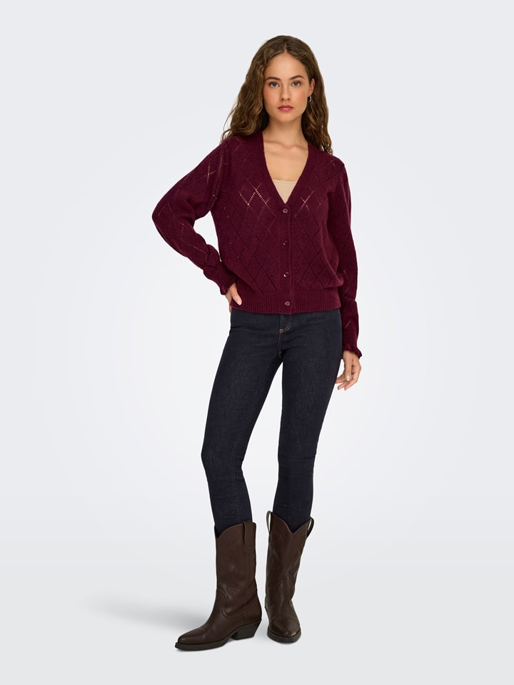 Sveter JDY Rot 2145753 Cardigan in Rot - 2
