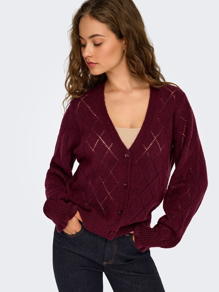 Sveter JDY Rot 2145753 Cardigan in Rot - 4